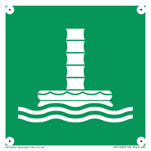 E055 safe condition marine evacuation chute